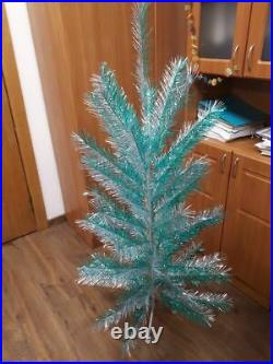 Vintage USSR artificial christmas tree? Luminum color. Rare. Rare color