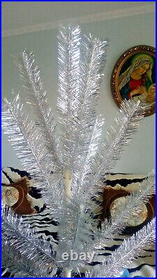 Vintage USSR christmas tree. Aluminum color 3.5Ft very rare. Box! New