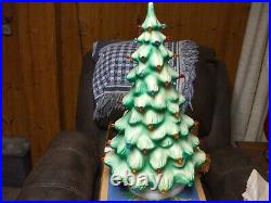 Vintage Union Products Christmas Tree Blow Mold 21 With Box Works 59 Lights
