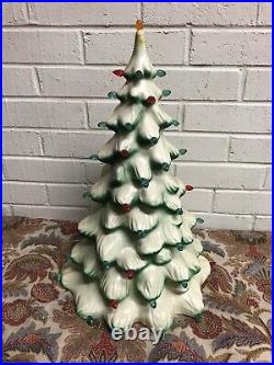 Vintage Union Products Christmas Tree Light Blow Mold Plastic 21 Rare Find