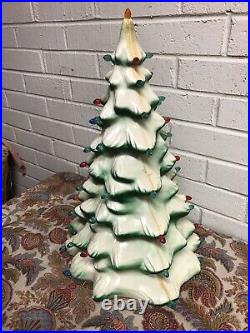 Vintage Union Products Christmas Tree Light Blow Mold Plastic 21 Rare Find