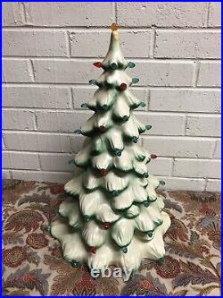 Vintage Union Products Christmas Tree Light Blow Mold Plastic 21 Rare Find