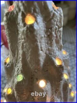 Vintage Volcano LAVA Pearl Ceramic CHRISTMAS TREE Works