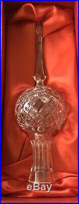 Vintage Waterford Crystal Tree Top Topper Xmas Ornament Star Ireland 2-Day Ship