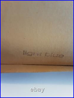 Vintage West Germany Glass Christmas Tree Ornaments Light Blue 48 Ornaments