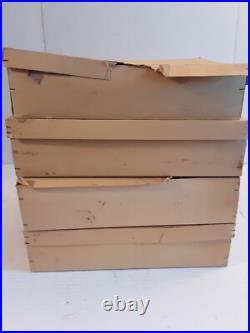 Vintage West Germany Glass Christmas Tree Ornaments Light Blue 48 Ornaments