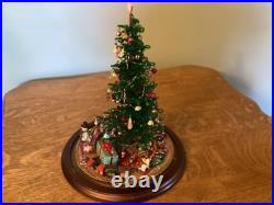 Vintage Westrim Beaded Christmas Tree With lights & Decorations