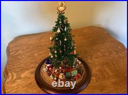 Vintage Westrim Beaded Christmas Tree With lights & Decorations