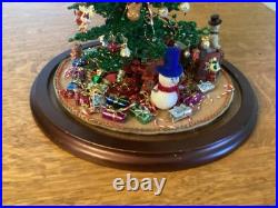 Vintage Westrim Beaded Christmas Tree With lights & Decorations