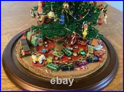 Vintage Westrim Beaded Christmas Tree With lights & Decorations