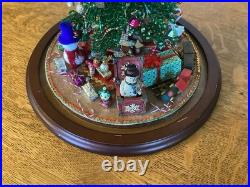Vintage Westrim Beaded Christmas Tree With lights & Decorations