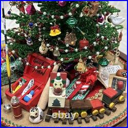 Vintage Westrim Glass Beaded Christmas Tree Mini Ornaments Personal Lights Rare