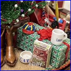 Vintage Westrim Glass Beaded Christmas Tree Mini Ornaments Personal Lights Rare