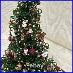 Vintage Westrim Glass Beaded Christmas Tree Mini Ornaments Personal Lights Rare Vintage Westrim Glass Beaded Christmas Tree Mini Ornaments Personal Lights Rare