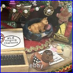 Vintage Westrim Glass Beaded Christmas Tree Mini Ornaments Personal Lights Rare