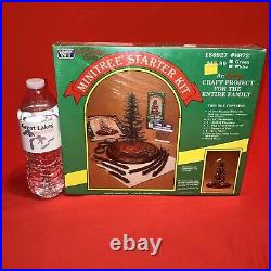 Vintage Westtrim 1985 White Minitree Starter Kit Mini Beaded Christmas Tree