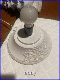 Vintage White Ceramic Christmas Tree with Blue Birds Base & Bulb 16.5 PA 87 Nice Vintage White Ceramic Christmas Tree with Blue Birds Base & Bulb 16.5 PA 87 Nice