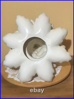 Vintage White Ceramic Christmas Tree with CandleStick Lights 18HX14W