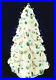 Vintage White Christmas Tree Ceramic Pin Peg Light 1953 Handmade Rare