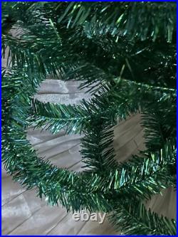 Vintage Yule Craft Fantasy Christmas Tree RARE Blue & Green Colorized Vinyl