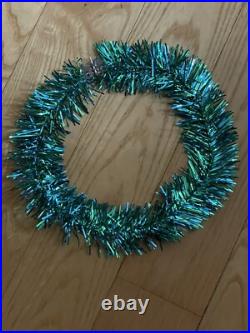 Vintage Yule Craft Fantasy Christmas Tree RARE Blue & Green Colorized Vinyl