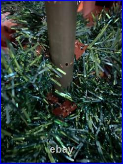 Vintage Yule Craft Fantasy Christmas Tree RARE Blue & Green Colorized Vinyl