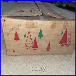 Vintage aluminum christmas tree 6ft Evergleam 94 Branches With Original Box