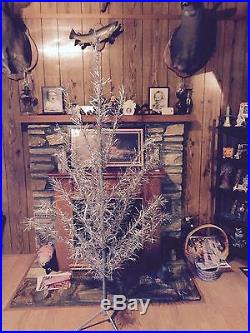 Vintage aluminum christmas tree Around 60 Years Old 6 Feet + Tall