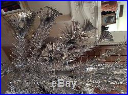 Vintage aluminum sparkler Pom Pom Christmas tree. 4 foot. Gorgeous