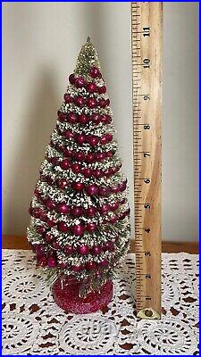 Vintage bottle brush Tabletop Christmas Tree bottle brush Xmas Tree Sisle