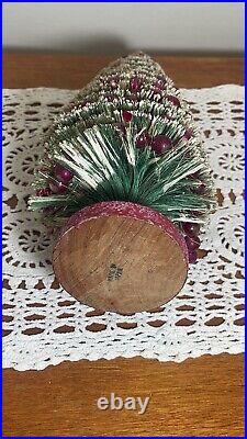 Vintage bottle brush Tabletop Christmas Tree bottle brush Xmas Tree Sisle