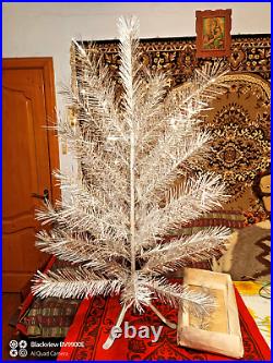 Vintage christmas tree aluminum color 3.6ft very rare. USSR