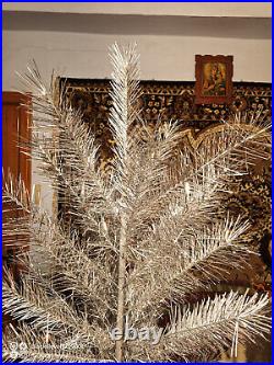 Vintage christmas tree aluminum color 3.6ft very rare. USSR