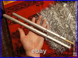 Vintage christmas tree aluminum color 3.6ft very rare. USSR