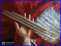 Vintage christmas tree aluminum color 5ft very rare USSR box Very good condition