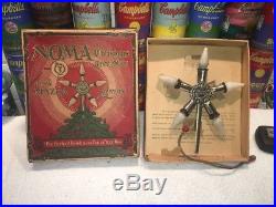 Vintage electric Antique NOMA Christmas Tree STAR topper Mazda Lamps ca. 1924