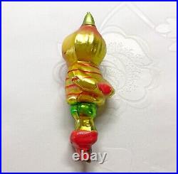 Vintage glass Christmas tree Ornament Cippolino under arrest USSR soviet