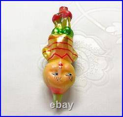 Vintage glass Christmas tree Ornament Cippolino under arrest USSR soviet