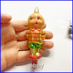 Vintage glass Christmas tree Ornament Cippolino under arrest USSR soviet