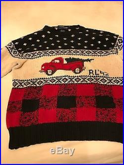 Vintage polo Ralph Lauren 1992 Christmas tree sweater size large