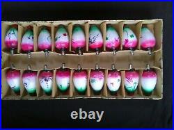 Vintage set of 18 Chinese Lantern 16v BULBS/LAMPS Christmas Lights TESTED