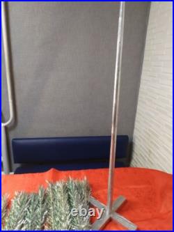 Vintage silver green Christmas tree. USSR, 110 cm
