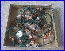 Vintage style Noma Christmas Tree Fairy Lights x 20 Copperfield Oil Lamps Xmas
