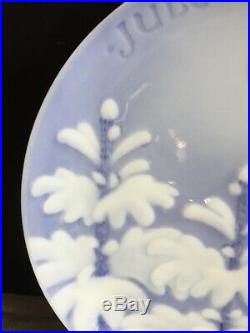 Vintage1896 Bing & Grondahl Christmas Plate'New Moon Over Snow-Covered Trees