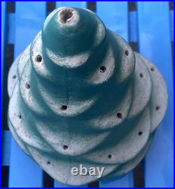 Vtg 10 Papier-mâché Composite Holiday Snowy Christmas Tree