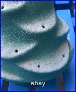 Vtg 10 Papier-mâché Composite Holiday Snowy Christmas Tree