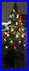 Vtg 17 Ceramic Christmas Tree Lighted Holiday Lamp Decoration Flocked