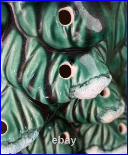 Vtg 19.5 Lighted Ceramic Christmas Tree Birds Snowy Branches Flocked COMPLETE Vtg 19.5 Lighted Ceramic Christmas Tree Birds Snowy Branches Flocked COMPLETE