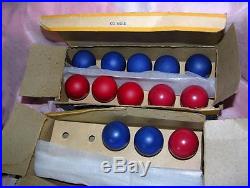 Vtg 1940 Wwii Ge 13 Round Patriotic Red Blue Xmas Tree Lights C7 Bulbs 2 Boxes