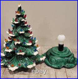 Vtg 1974 Atlantic Mold 18 Ceramic Christmas Tree